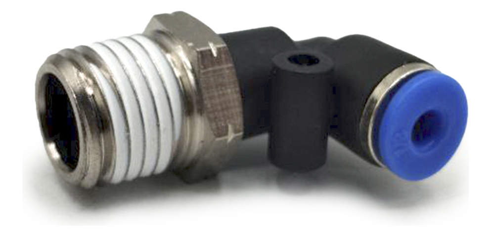 10 Pz De Conector/racor Rápido Neumático Codo 1/4 Npt X 1/8