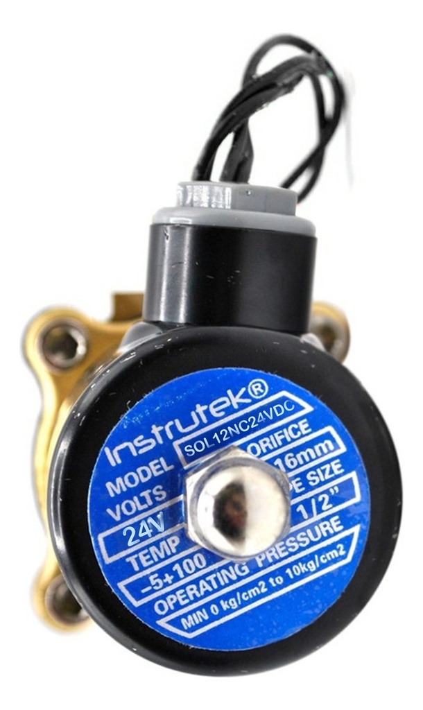 Válvula Solenoide C/ 1/2 Npt, 24v (aire, Agua)