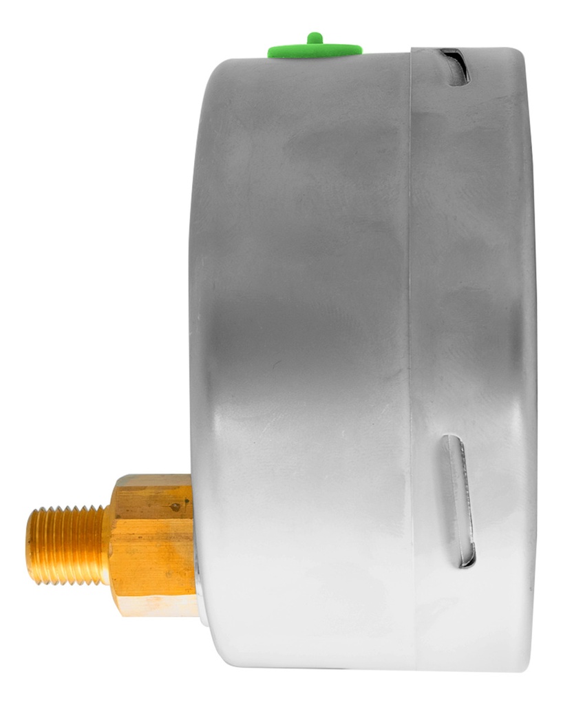 Manómetro Inox Glicerina 4 PLG, 15 Psi (aire, Agua)