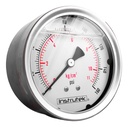 Manómetro Inox Glicerina 4 PLG, 160 Psi (aire, Agua)
