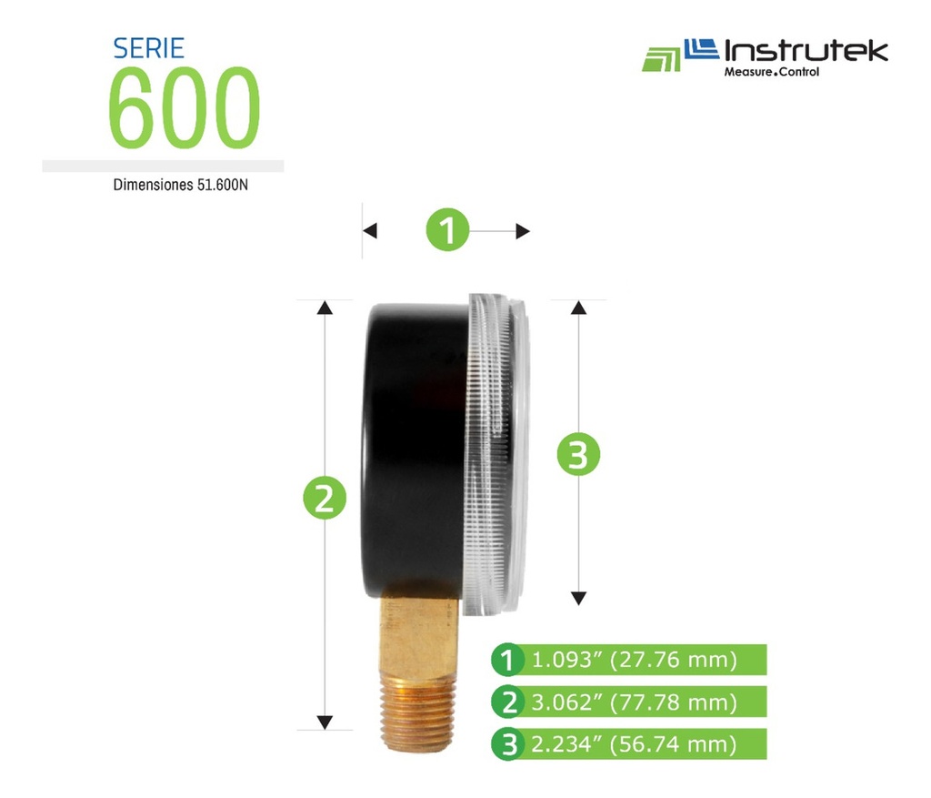 Manómetro Oxígeno Industrial/oxicorte 100 Psi Y 7 Kg/cm2