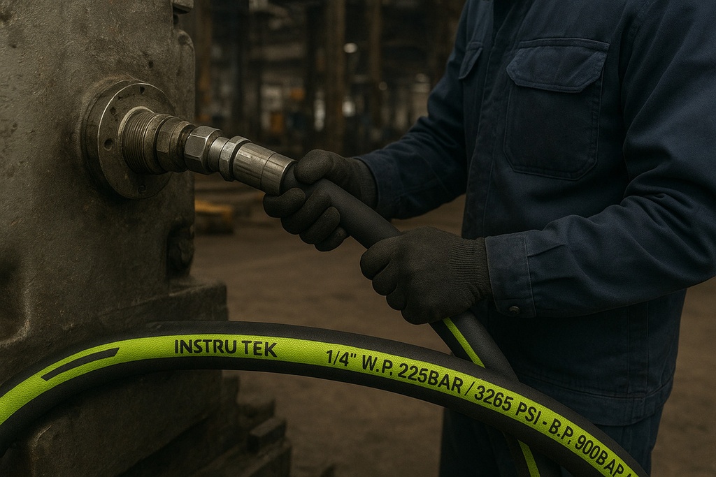 Manguera Hidraulica Sae, Alta Presion, 100 Mts, 3/8  Negro