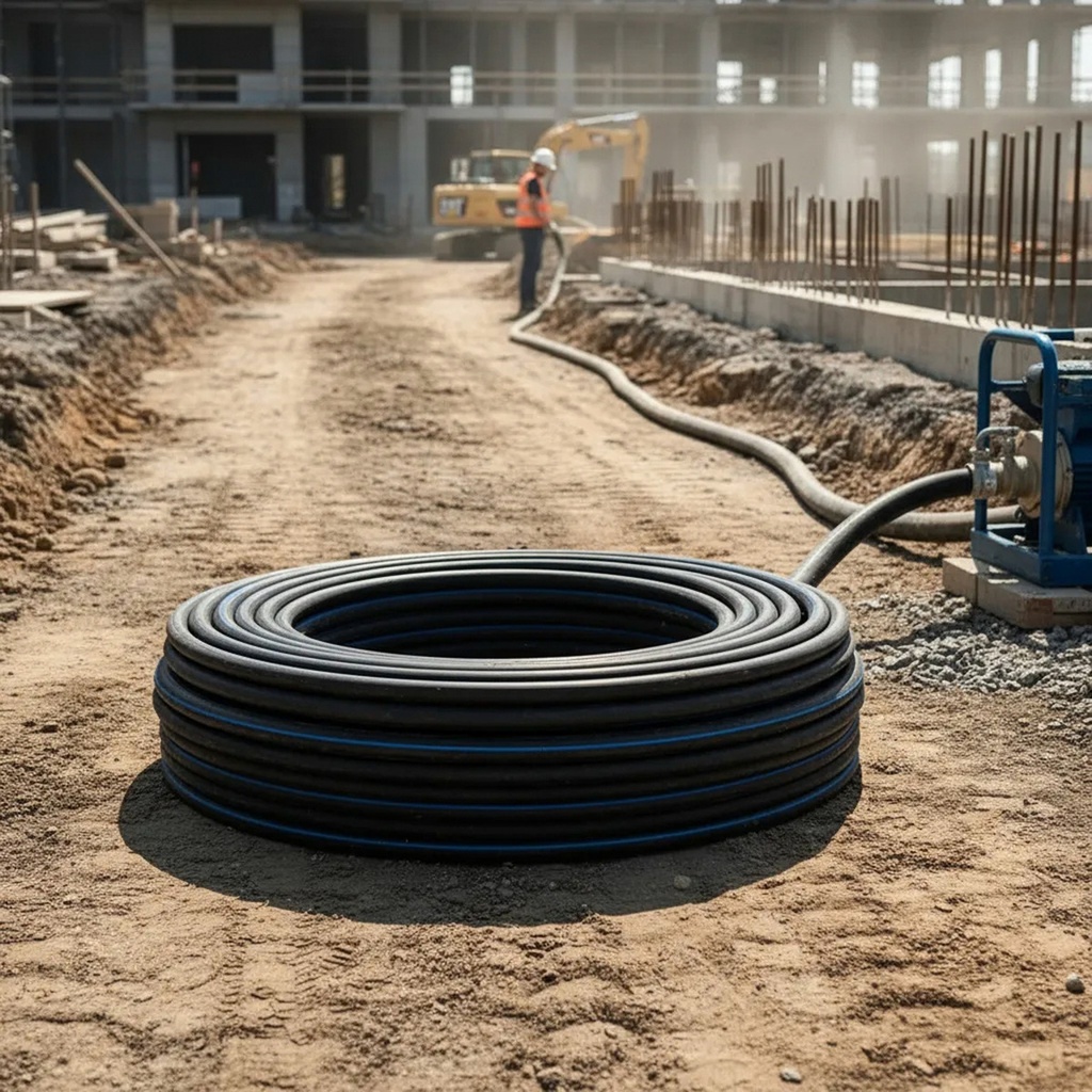 Manguera Hidráulica Sae R2, Alta Presion, 50 Mts, 1 PLG Azul