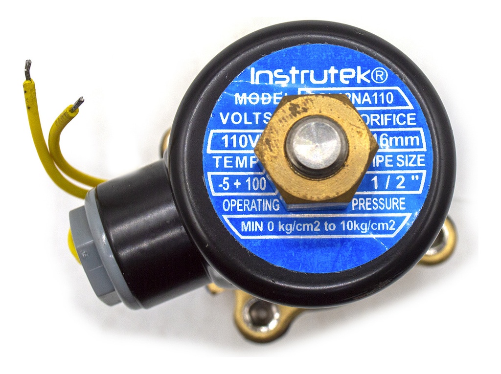 Válvula Solenoide, Normalmente Abierta, 1/2, 220v