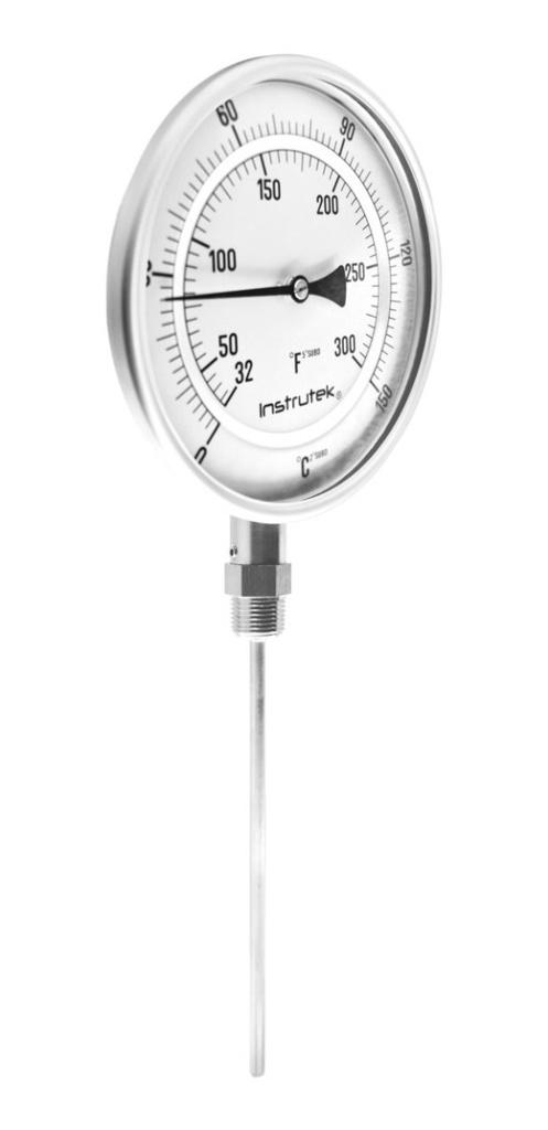 Termómetro Horno 6 PLG 0 A 150°c Vástago 9 Rosca 1/2  Npt