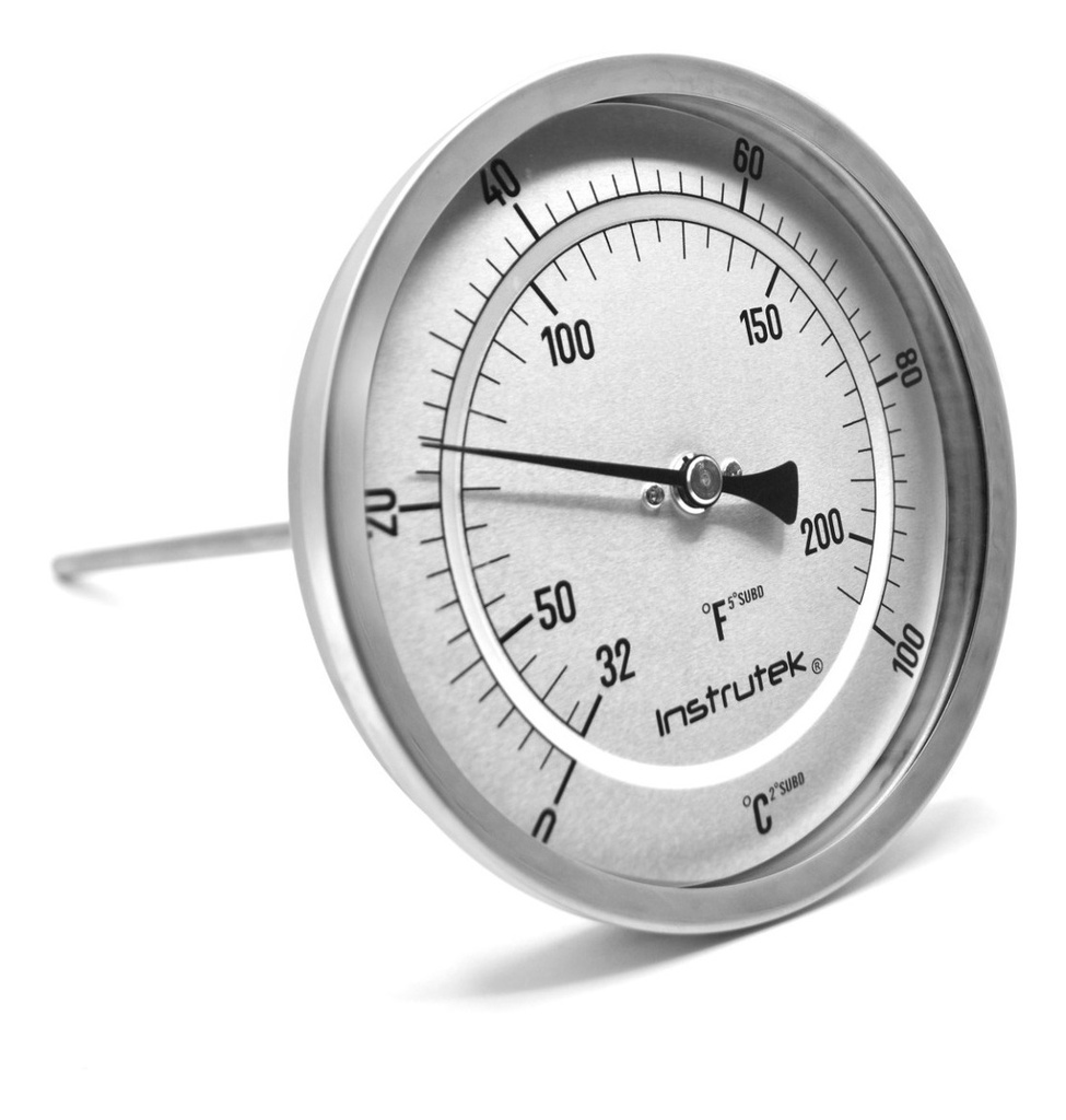 Termómetro Horno 5 PLG 0 A 100°c Vástago 6, Rosca 1/2 Npt