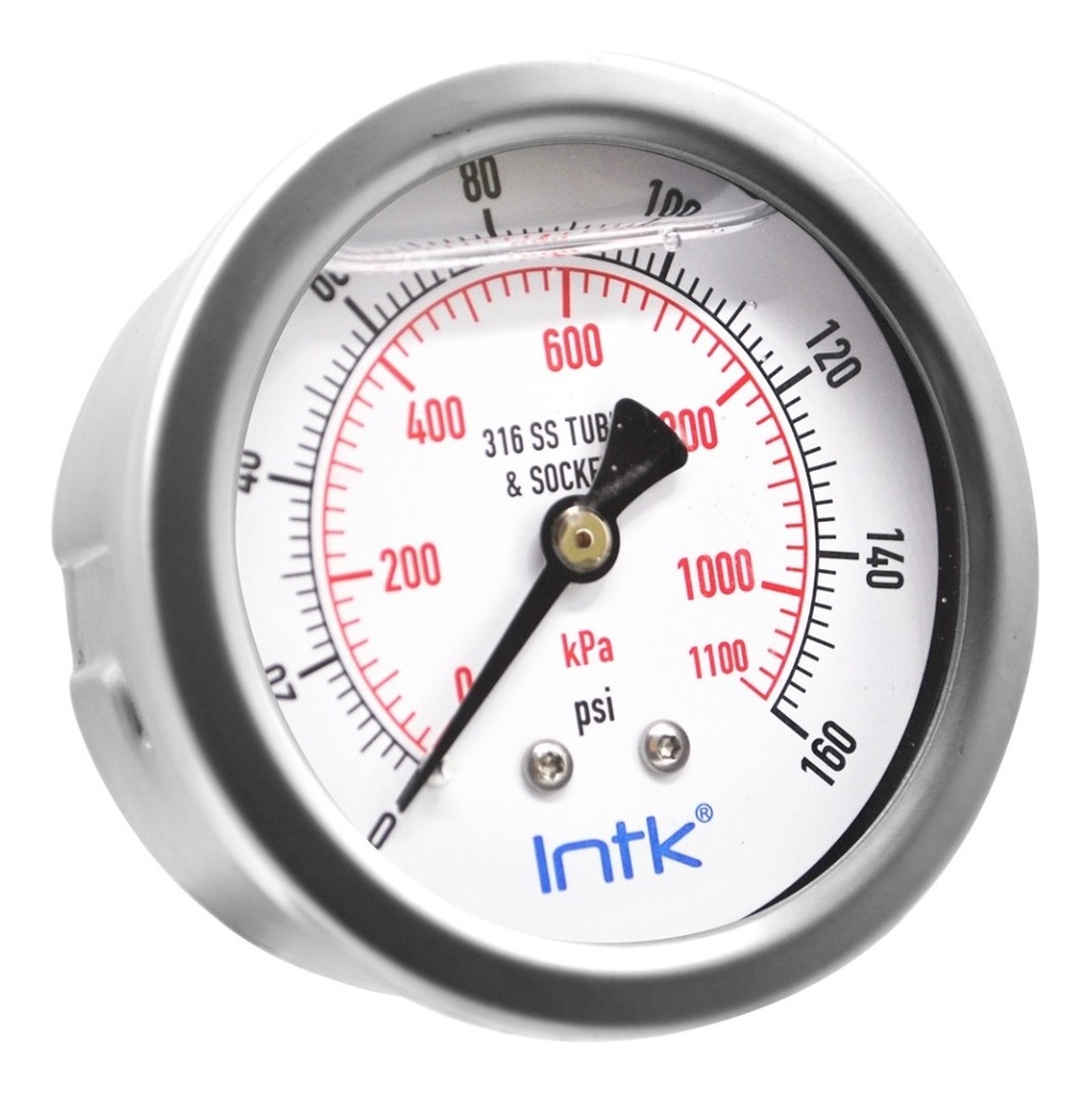 Vacuómetro P/petroquímica Manejo D/agua 160 Psi Con. 1/4
