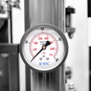 Manómetro P/petroquímica Manejo D/agua 400 Psi Con. 1/4