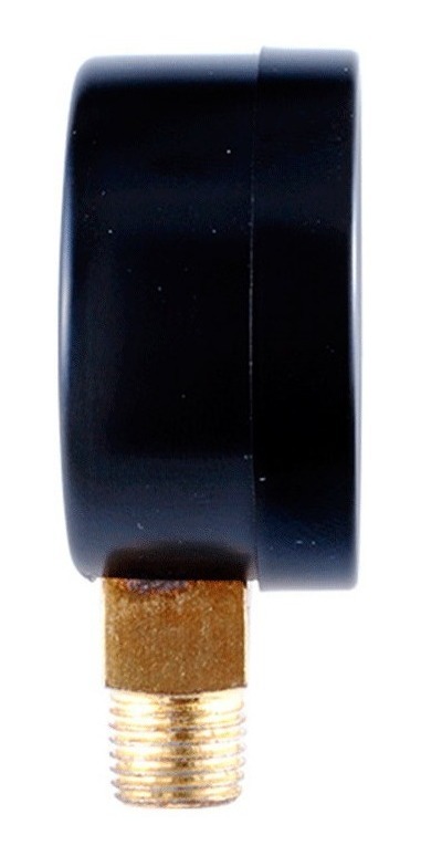 Manómetro Para Compresor Carátula 2, Conex Inf 1/4, 60 Psi