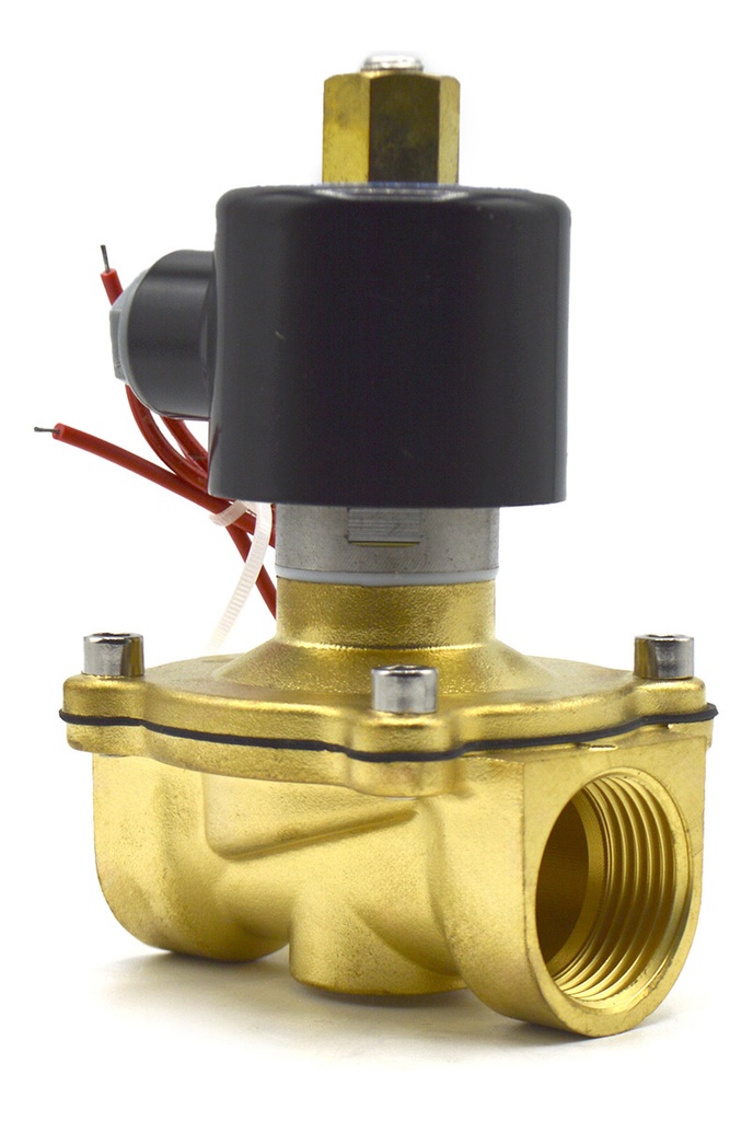 Válvula Solenoide Abierta Conexión De 1  220v (agua, Aire,)
