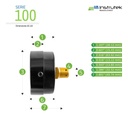 Manómetro Para Compresor Carátula 2.5 , 15 Psi (aire, Gas)