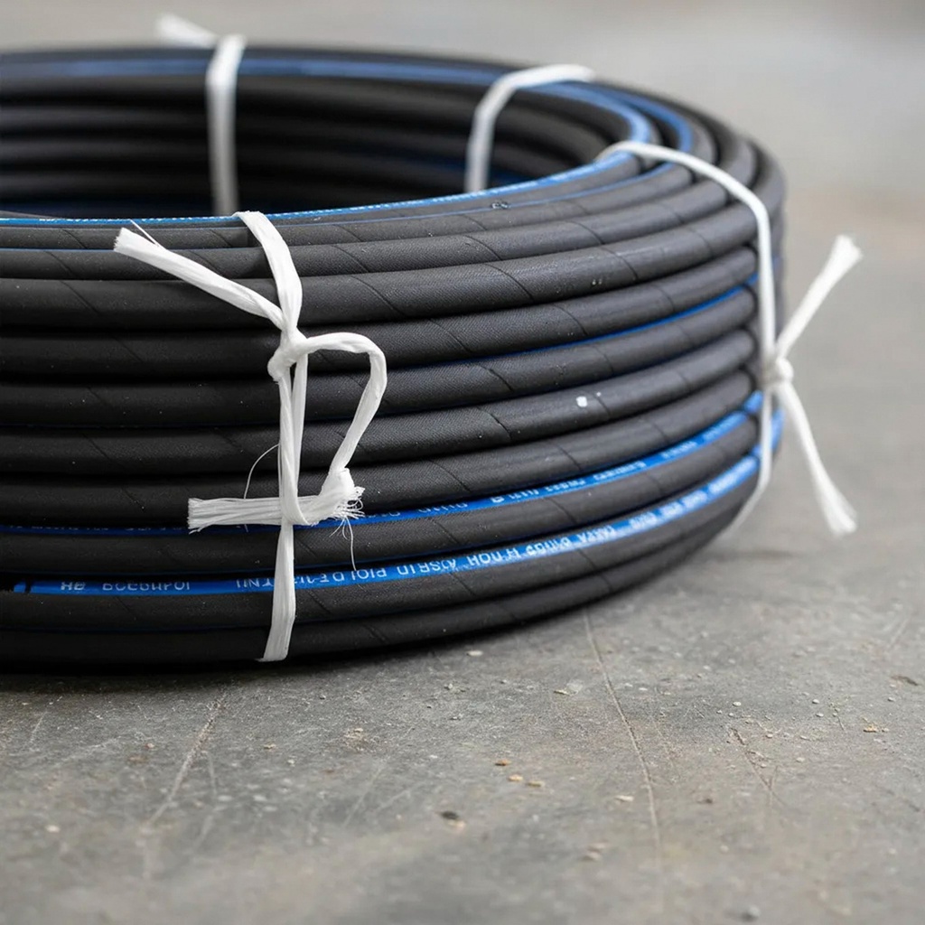 Manguera Hidráulica Sae R2, Alta Presion, 100 Mts, 1/2  Azul