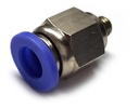 10 Pz De Conector/racor Rápido Neumático Recto M5 X 6mm