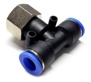 5pz Racor Rápido Neumático En Tee 3/8 Npt Hembra X 3/8 Mang.