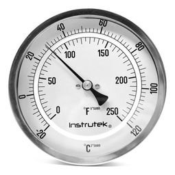 [6011006020120] Termómetro 6 pulgadas, posterior, 1/2" NPT, vástago 6", rango -20 a 120 C-F