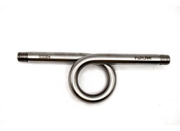 [SIF14SSCED40] Sifón 1/4" macho, acero inoxidable, cédula 40.